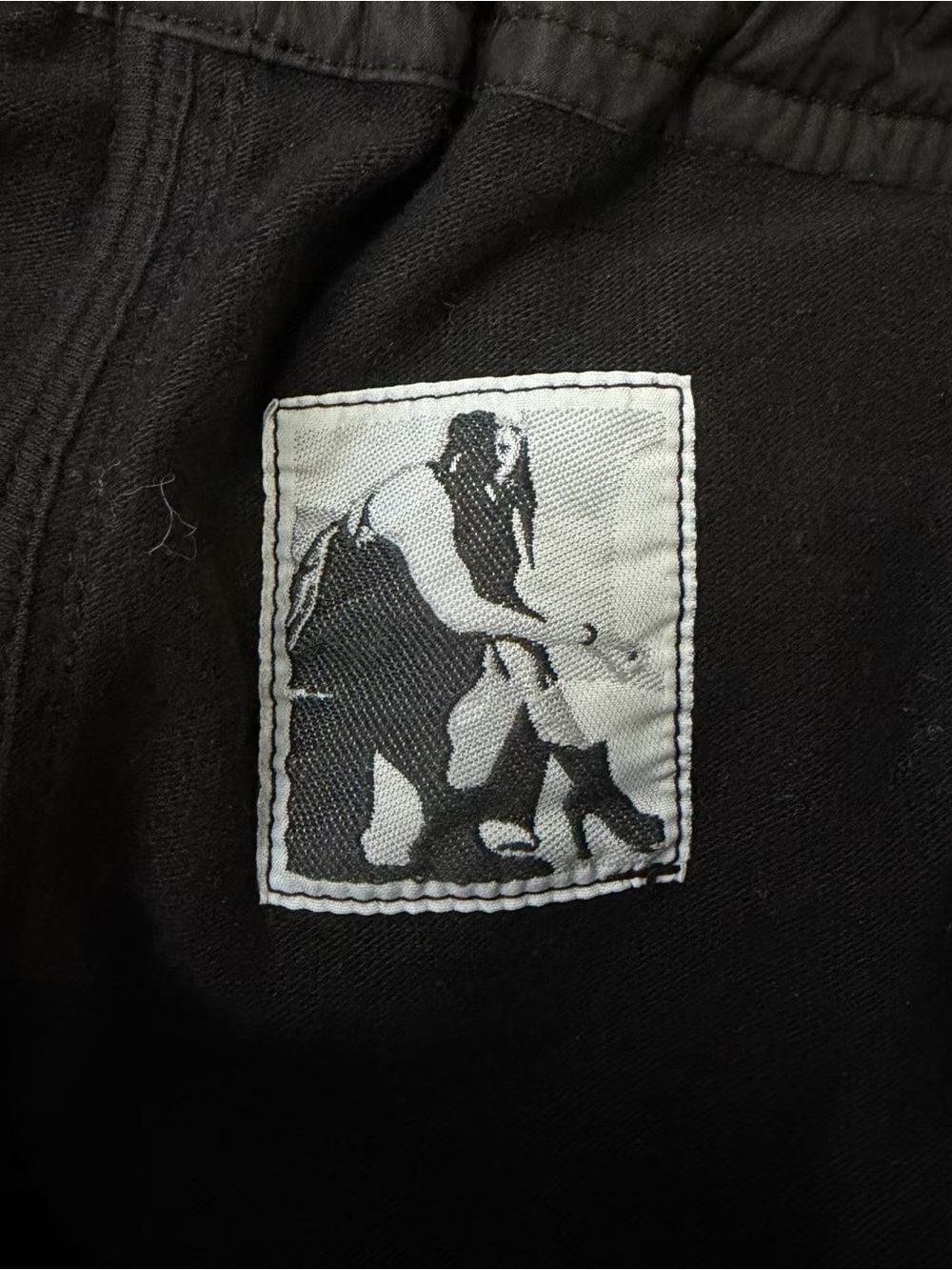🚩steal Rick Owens Black Cargo Jogger Pants with Contrast Drawstring - Picture 4 of 4